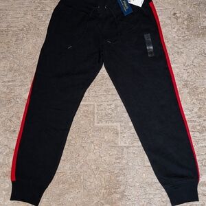 Ralph Lauren Black Pants with Red Accents